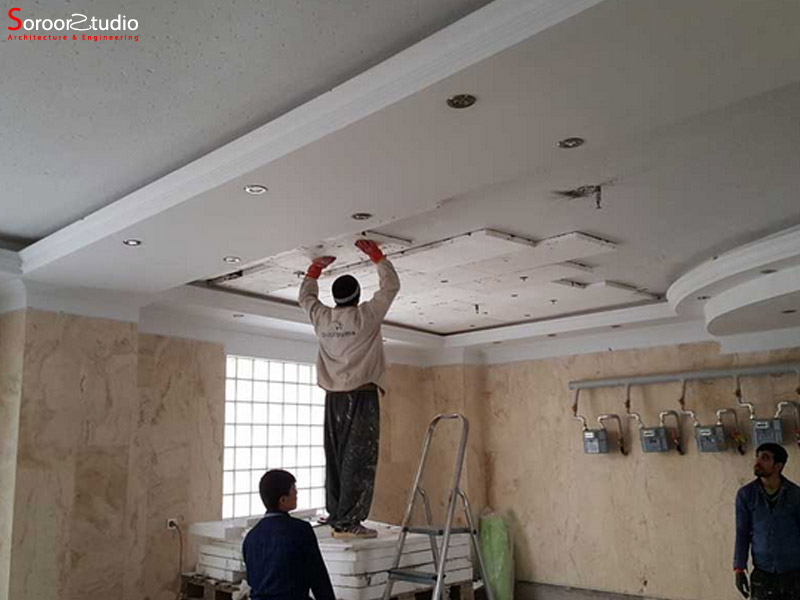 عایق حرارتی نمای اتیکس در دیوار جانبی1