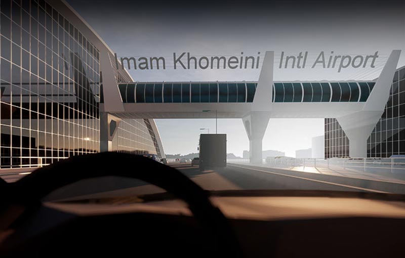طراحی معماری و سازه تابلو فرودگاه امام خمینی ره