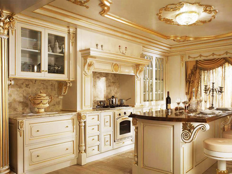 طراحی معماری آشپزخانه کلاسیک