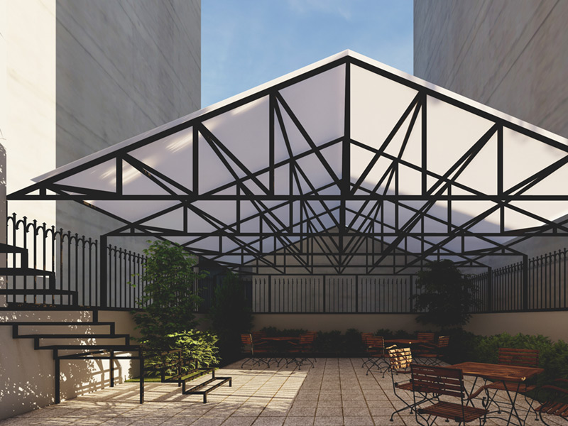 طراحی و اجرای پوشش سقف مدرن