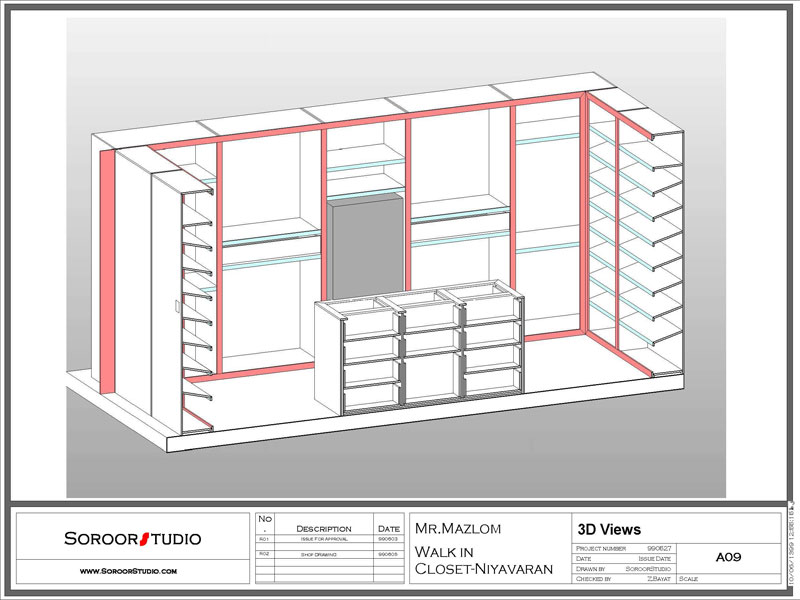 نقشه کابینت ام دی اف 
