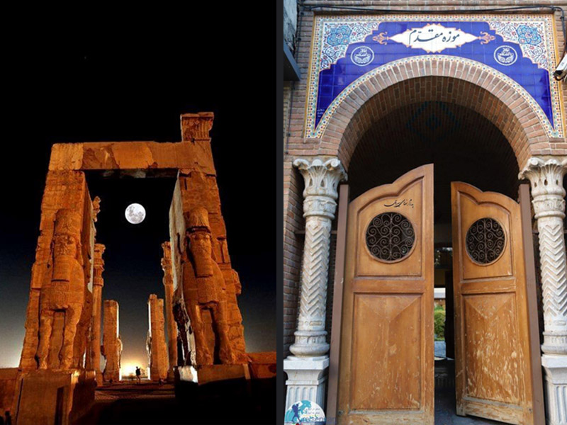 Another example of the entrance gate of the Iranian garden