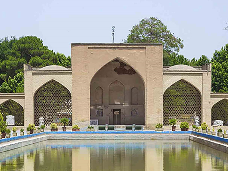 The main entrance view from inside
