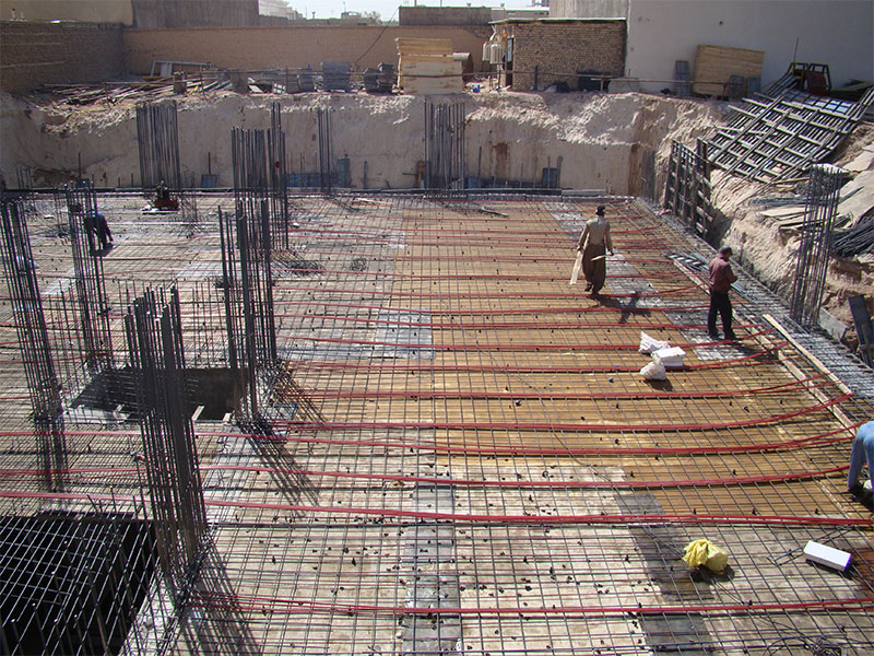 آرماتور بندی سقف پیش تنیده