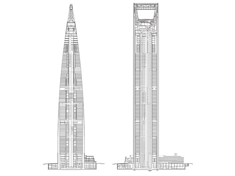 طراحی سازه مرکز مالی جهانی شانگهای