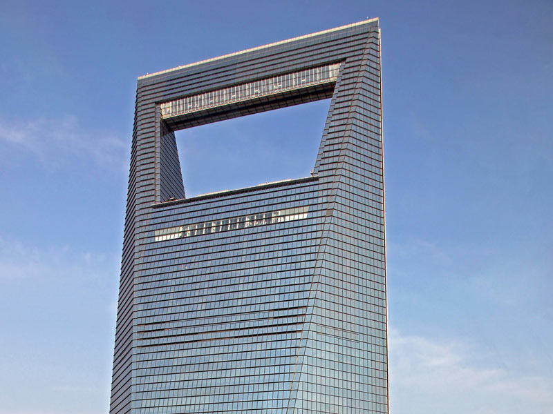 طراحی معماری مرکز مالی جهانی شانگهای