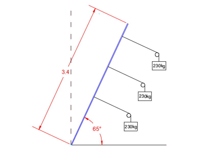 شکل ‏5‑3مقطع عرضی شماتیک برای انجام آزمایش