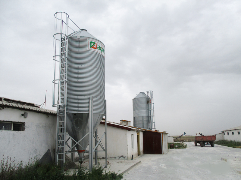 طراحی سیلو استوانه ای دامداری مدرن