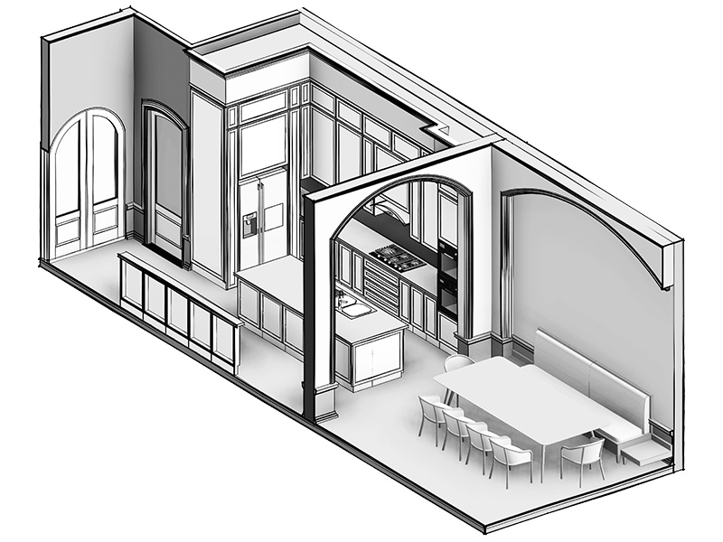 Design Kitchen And Dinning Room Plan