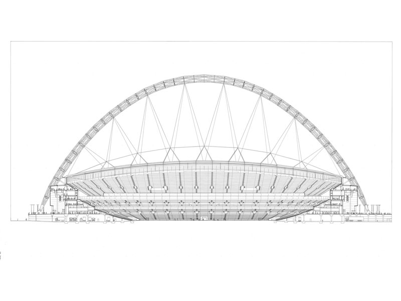 طراحی مقطع استادیوم ومبلی