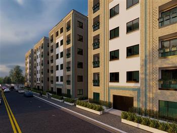 Residential complex facade