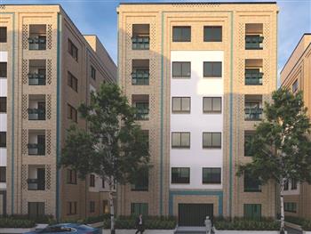 Residential complex facade