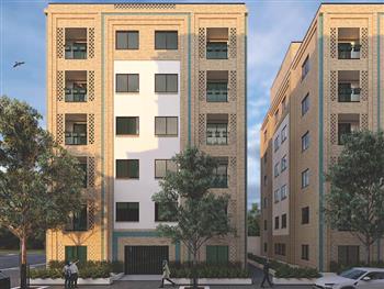 Residential complex facade