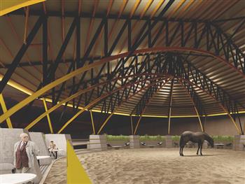طراحی معماری پادوک اسب سواری