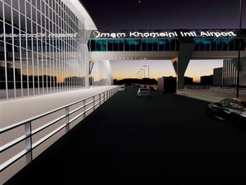 طراحی معماری تابلو تبلیغاتی فرودگاه امام خمینی