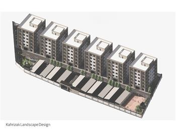 طراحی پلان لنداسکیپ مجتمع مسکونی