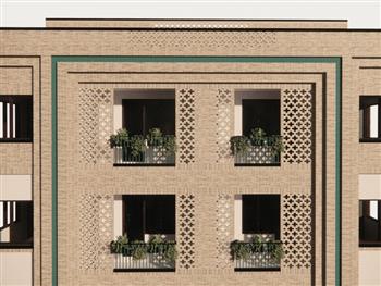 طراحی نما مجتمع مسکونی 