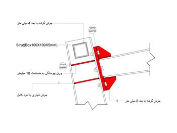 جزییات اتصال تیر به ستون